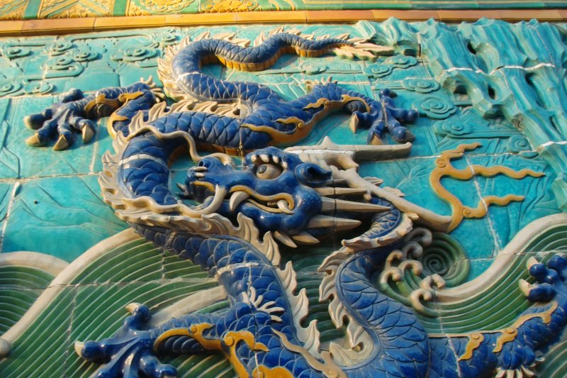 Neun-Drachen-Wand Beihai-Park