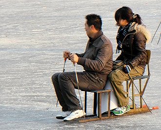 Freizeitvergnügen im Winter in Beijing