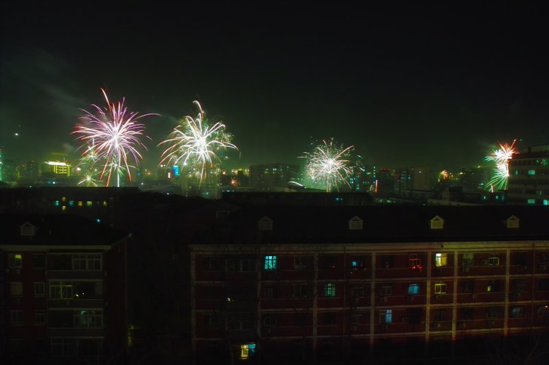 Feuerwerk zum Frühlingsfest (Chinesisches Neujahr) - Chun Jie