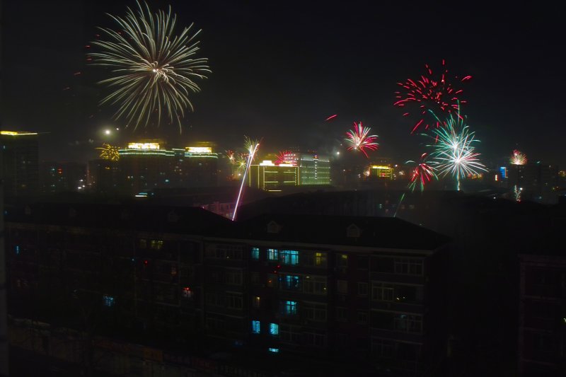 Feuerwerk zum Frühlingsfest (Chinesisches Neujahr) - Chun Jie