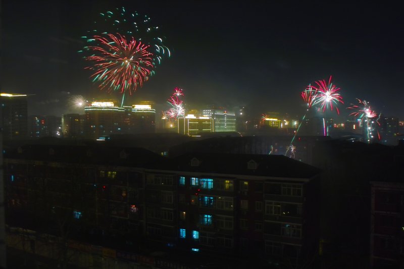 Feuerwerk zum Frühlingsfest (Chinesisches Neujahr) - Chun Jie