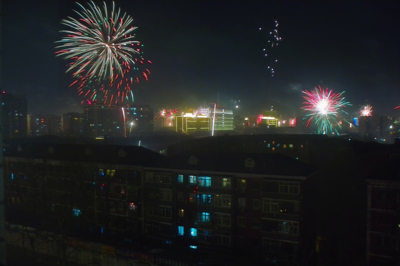 Feuerwerk zum Frühlingsfest (Chinesisches Neujahr) - Chun Jie