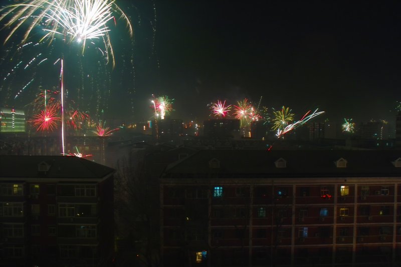 Feuerwerk zum Frühlingsfest (Chinesisches Neujahr) - Chun Jie