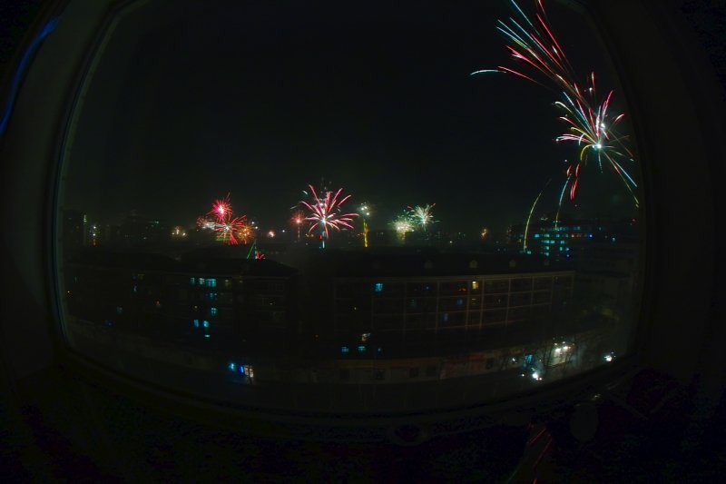 Feuerwerk zum Frühlingsfest (Chinesisches Neujahr) - Chun Jie