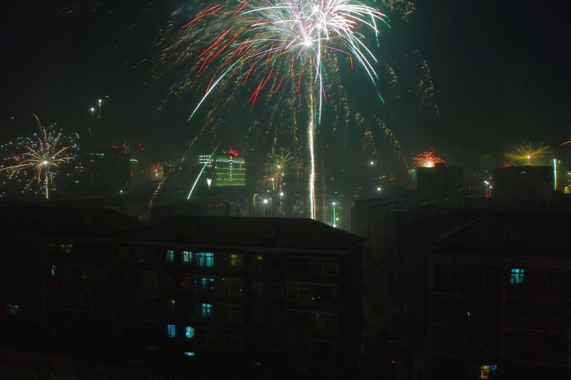 Feuerwerk zum Frühlingsfest (Chinesisches Neujahr) - Chun Jie