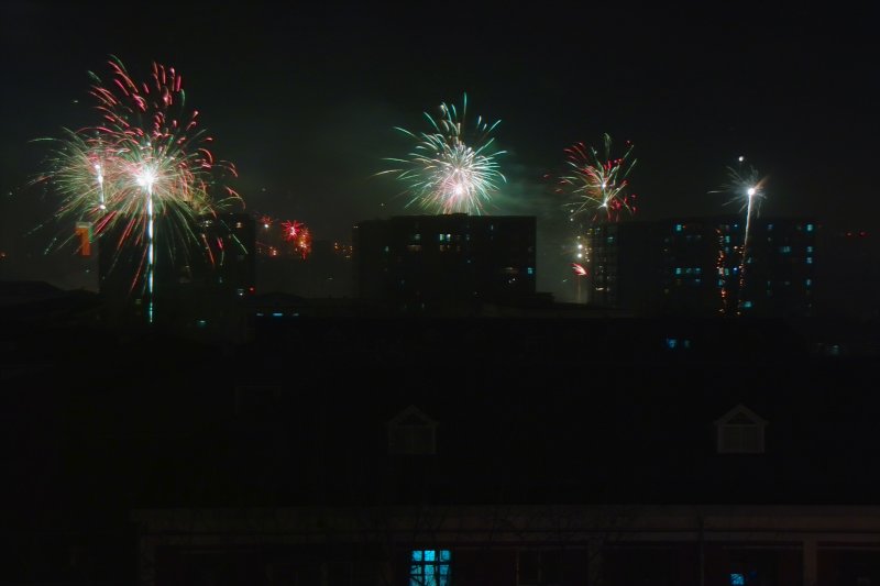 Feuerwerk zum Frühlingsfest (Chinesisches Neujahr) - Chun Jie