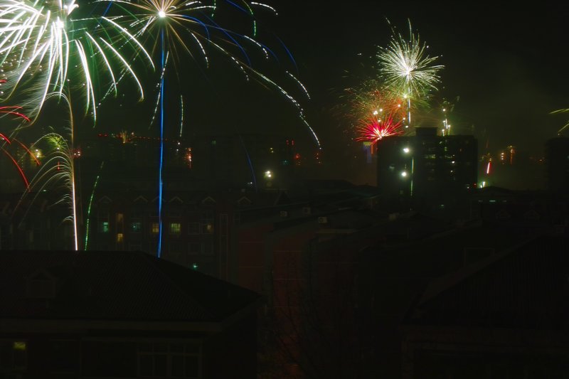 Feuerwerk zum Frühlingsfest (Chinesisches Neujahr) - Chun Jie