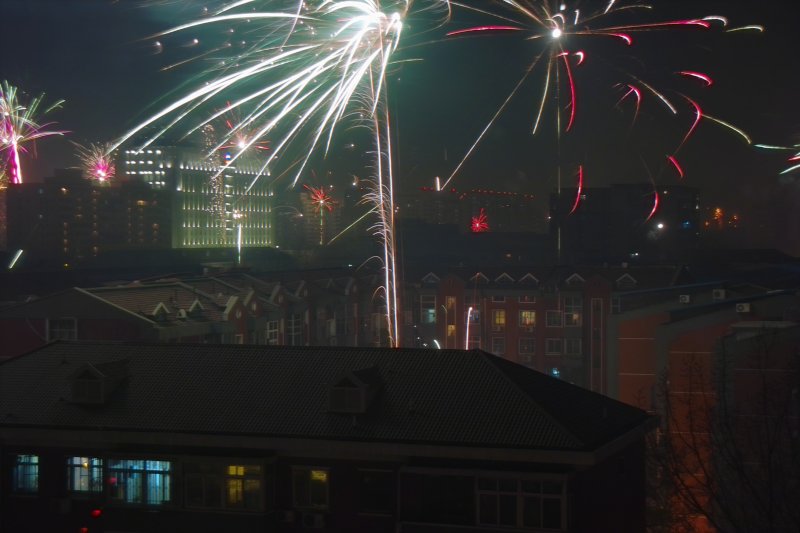 Feuerwerk zum Frühlingsfest (Chinesisches Neujahr) - Chun Jie