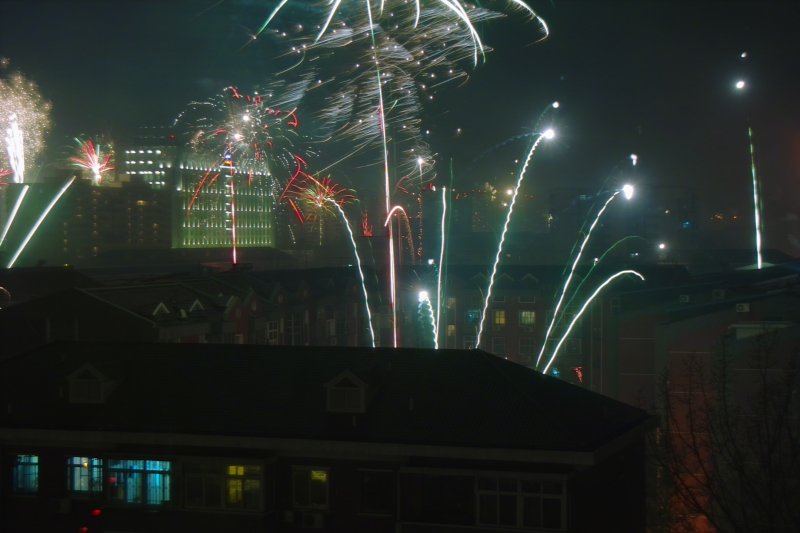 Feuerwerk zum Frühlingsfest (Chinesisches Neujahr) - Chun Jie