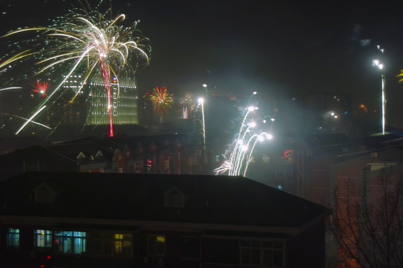 Feuerwerk zum Frühlingsfest (Chinesisches Neujahr) - Chun Jie