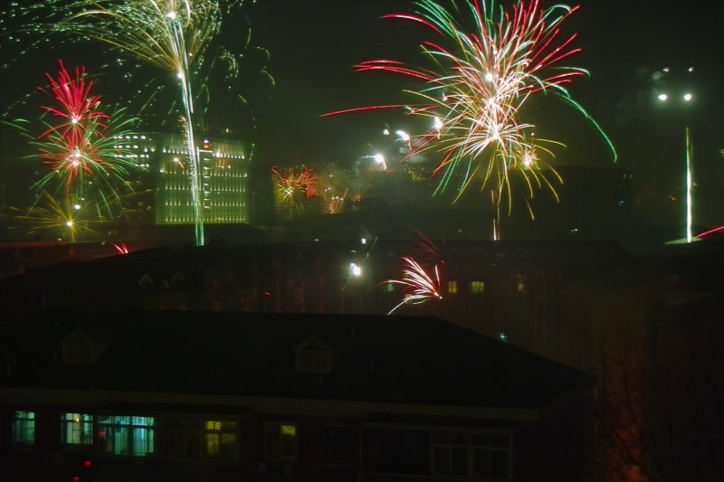 Feuerwerk zum Frühlingsfest (Chinesisches Neujahr) - Chun Jie