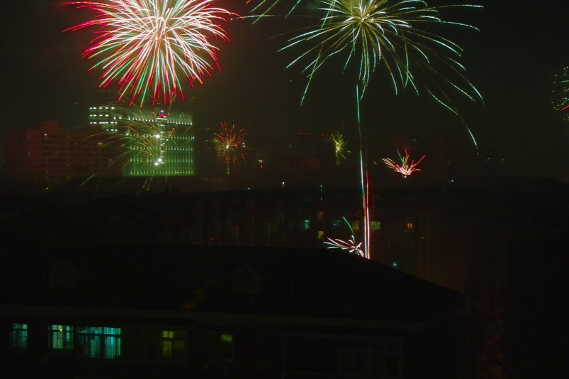 Feuerwerk zum Frühlingsfest (Chinesisches Neujahr) - Chun Jie