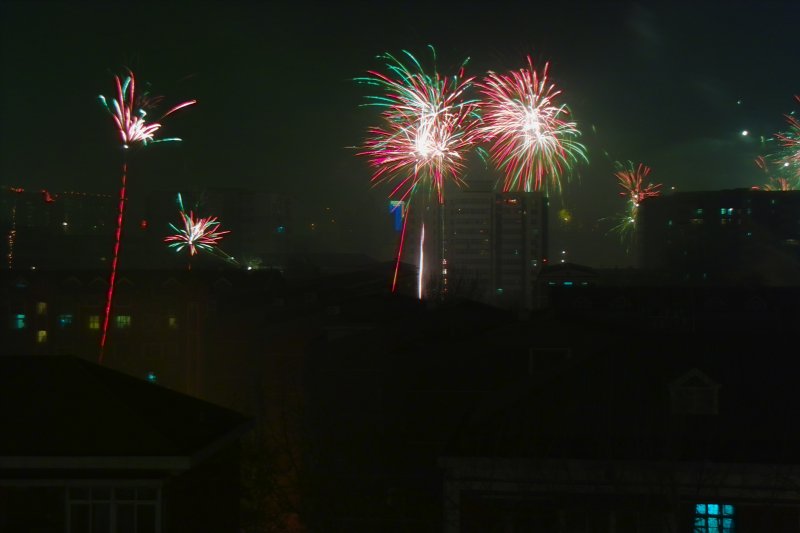 Feuerwerk zum Frühlingsfest (Chinesisches Neujahr) - Chun Jie