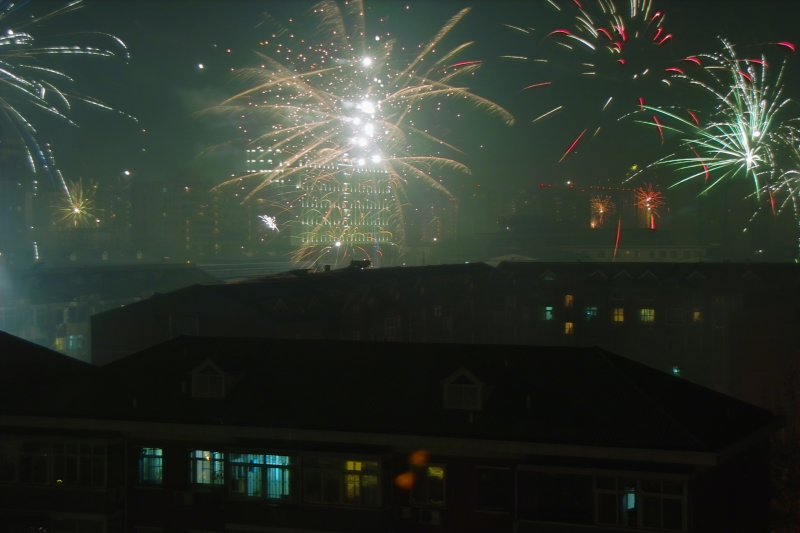 Feuerwerk zum Frühlingsfest (Chinesisches Neujahr) - Chun Jie