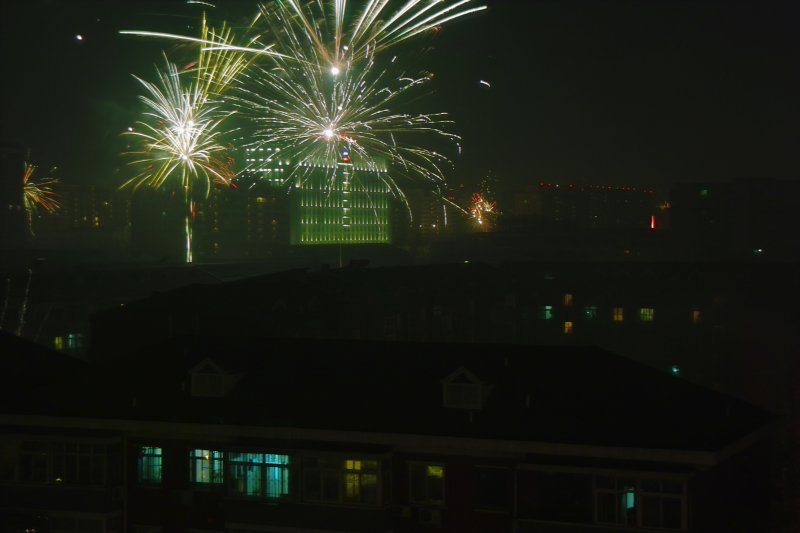 Feuerwerk zum Frühlingsfest (Chinesisches Neujahr) - Chun Jie