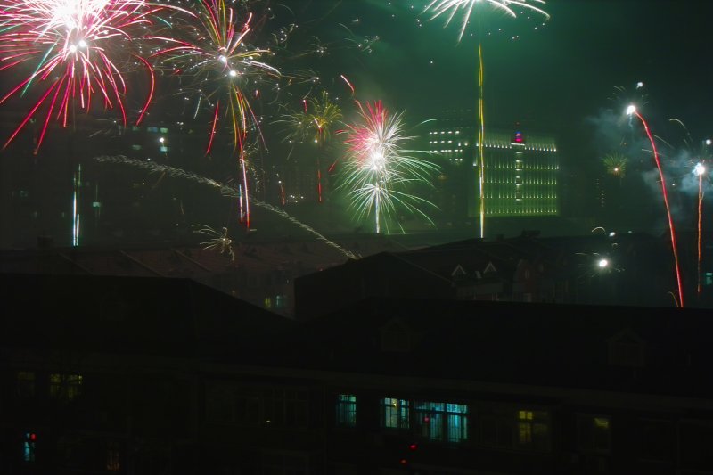 Feuerwerk zum Frühlingsfest (Chinesisches Neujahr) - Chun Jie