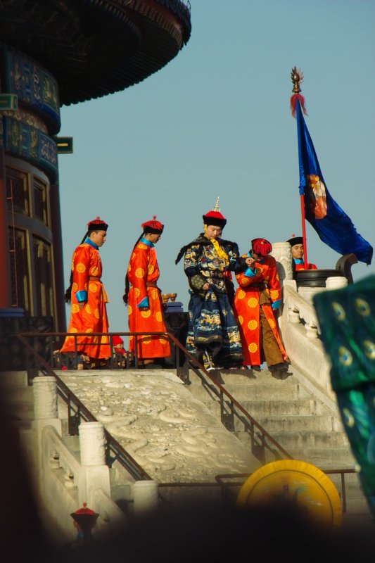 Ernteopfer durch Kaiser von China zur Kulturwoche des Himmeltempels