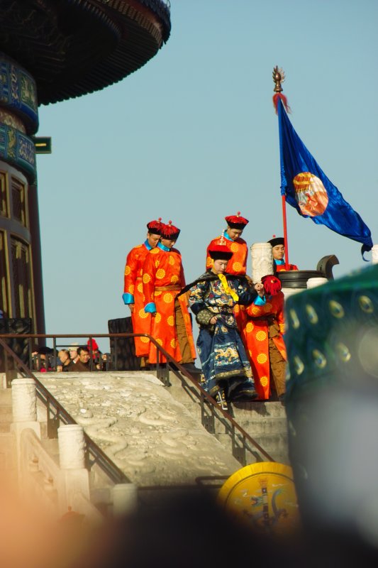 Ernteopfer durch Kaiser von China zur Kulturwoche des Himmeltempels