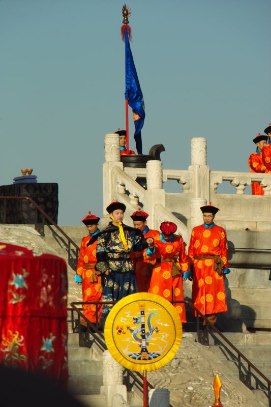 Ernteopfer durch Kaiser von China zur Kulturwoche des Himmeltempels