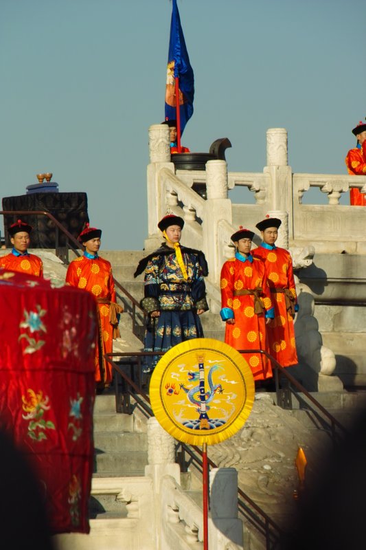 Ernteopfer durch Kaiser von China zur Kulturwoche des Himmeltempels