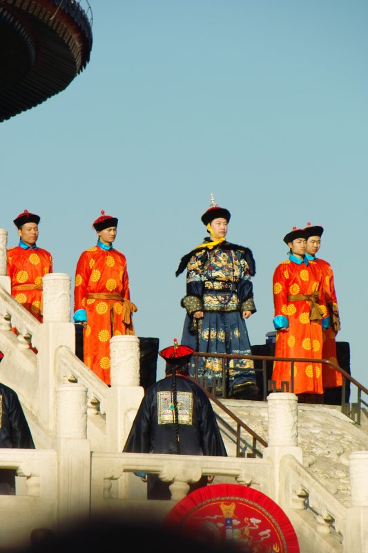 Ernteopfer durch Kaiser von China zur Kulturwoche des Himmeltempels