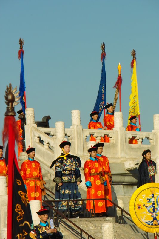 Ernteopfer durch Kaiser von China zur Kulturwoche des Himmeltempels