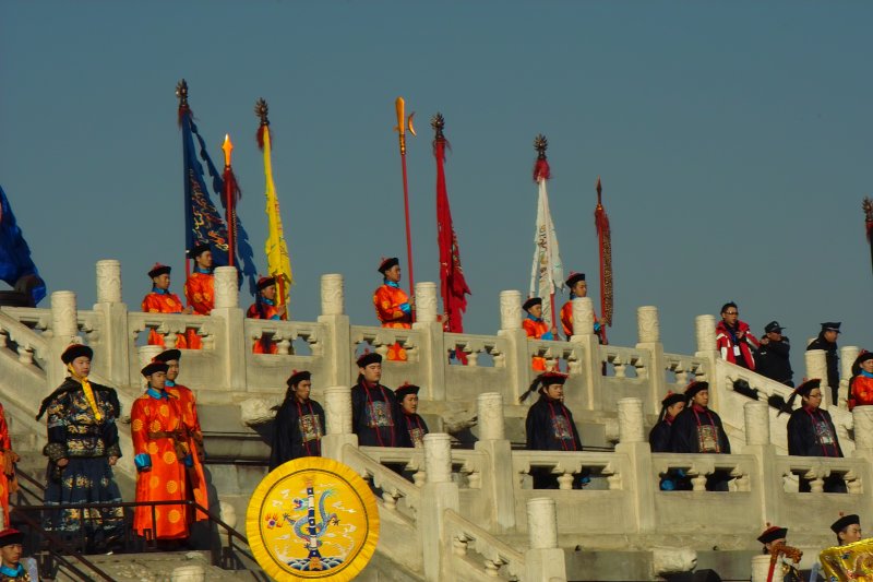 Ernteopfer durch Kaiser von China zur Kulturwoche des Himmeltempels