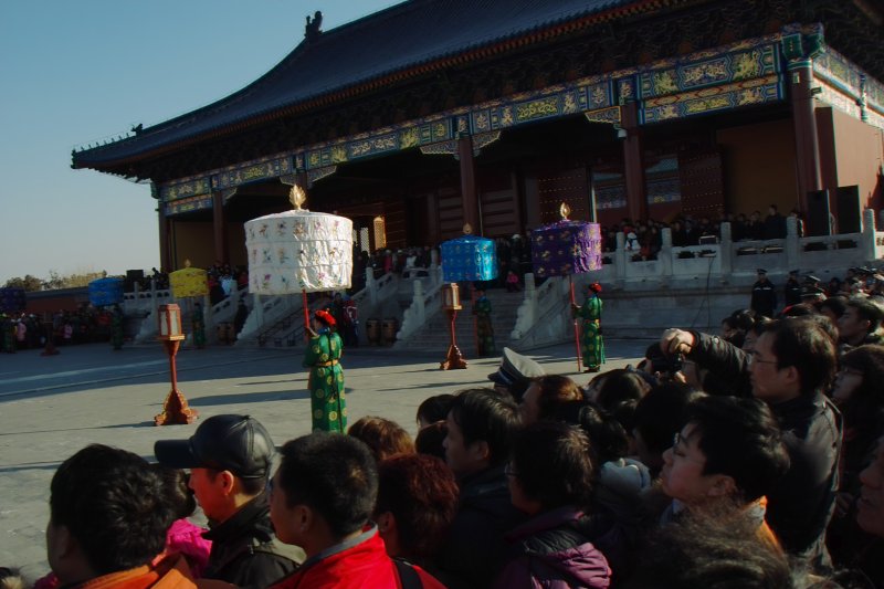 Ernteopfer durch Kaiser von China zur Kulturwoche des Himmeltempels