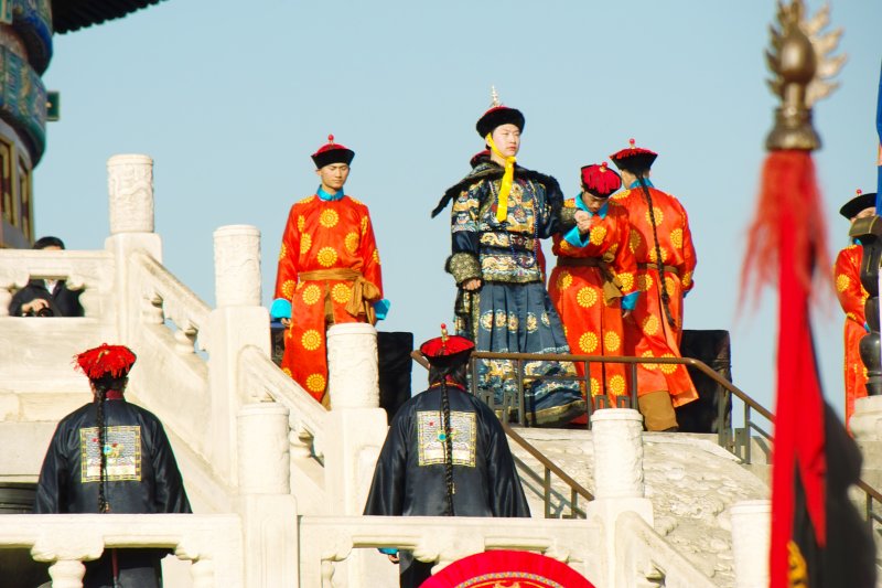 Ernteopfer durch Kaiser von China zur Kulturwoche des Himmeltempels