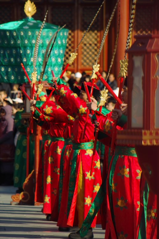 Ernteopfer durch Kaiser von China zur Kulturwoche des Himmeltempels