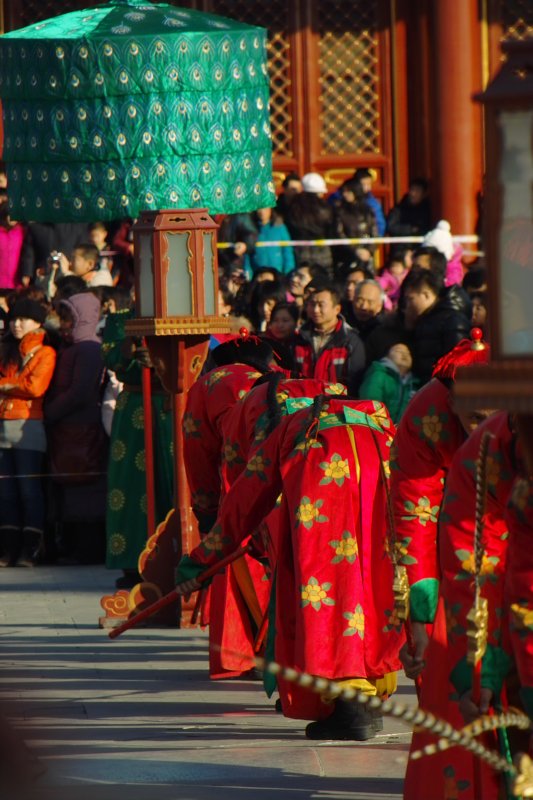 Ernteopfer durch Kaiser von China zur Kulturwoche des Himmeltempels