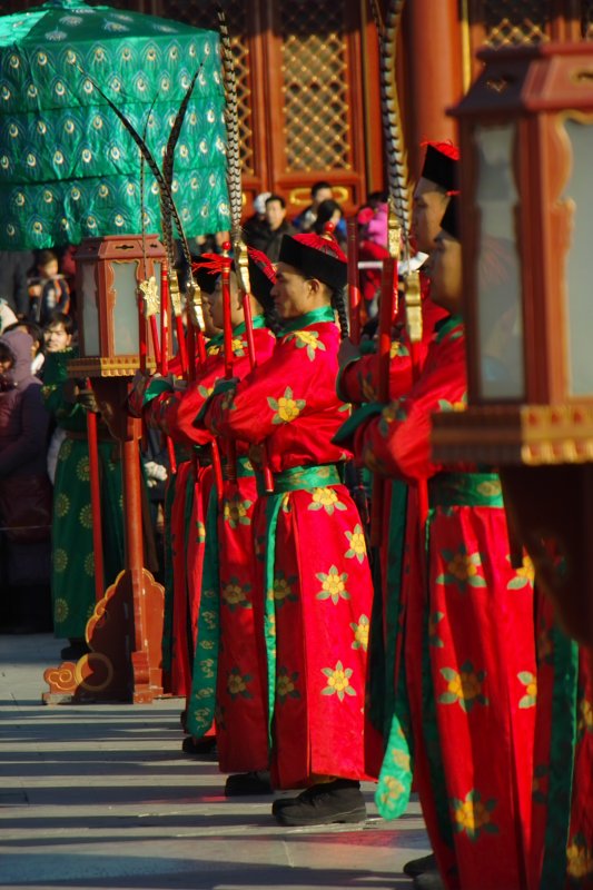 Ernteopfer durch Kaiser von China zur Kulturwoche des Himmeltempels