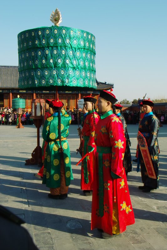 Ernteopfer durch Kaiser von China zur Kulturwoche des Himmeltempels