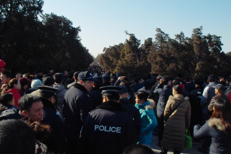 Menschen in Beijing