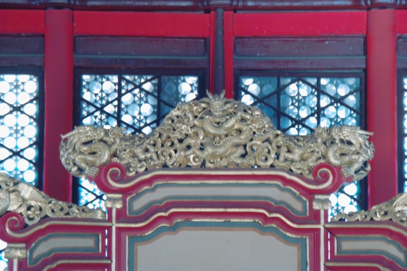 Blick in Halle der Mittleren Harmonie in der verbotenen Stadt