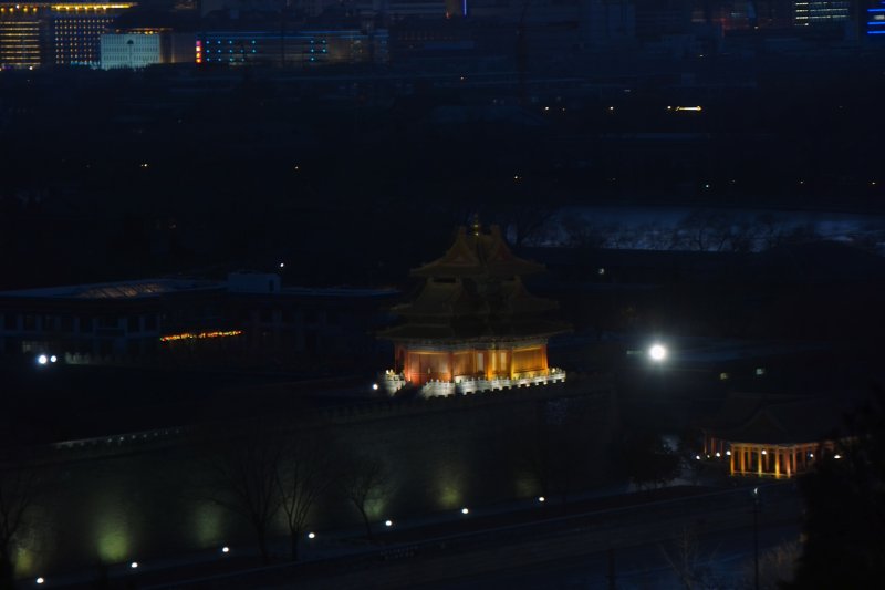 Verbotene Stadt bei Nacht