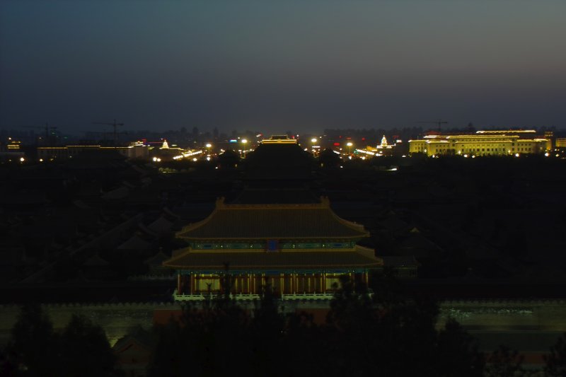 Verbotene Stadt bei Nacht