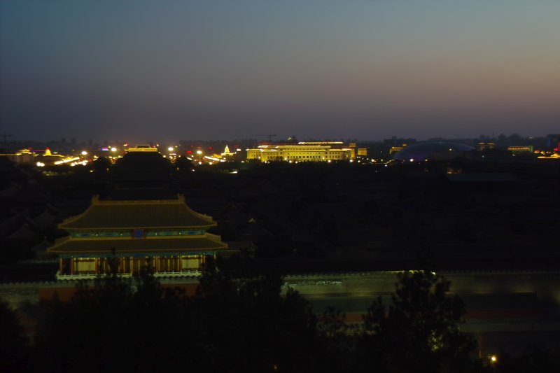 Verbotene Stadt bei Nacht