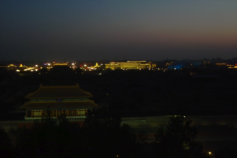 Verbotene Stadt bei Nacht