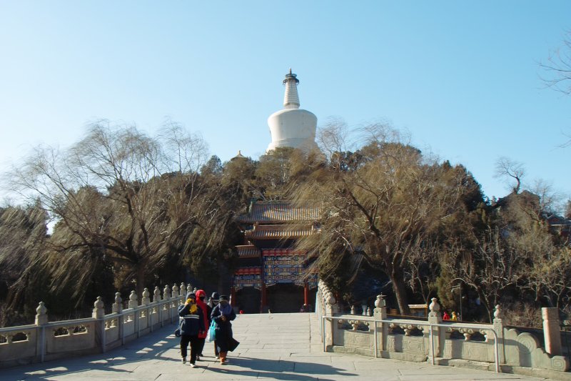 Weiße Pagode auf Jadeinsel im Beihai-Park