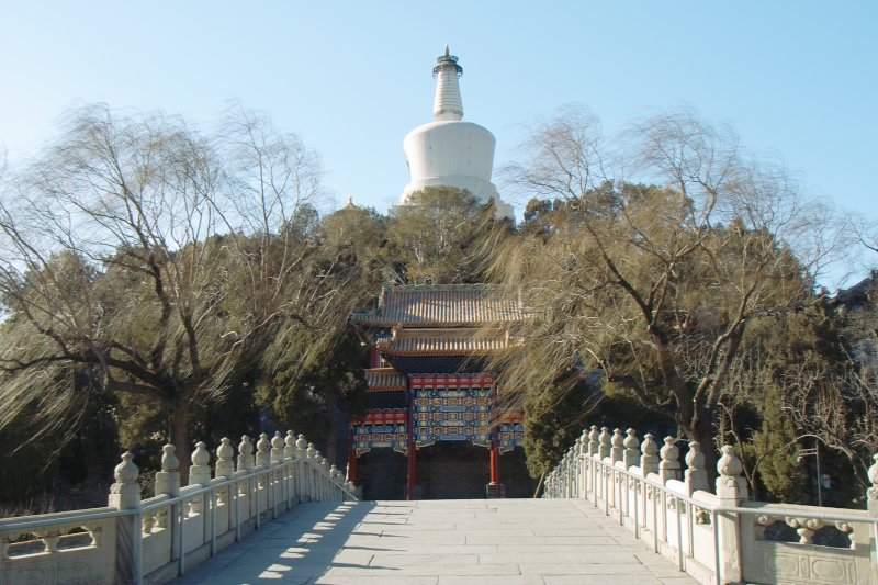 Weiße Pagode auf Jadeinsel im Beihai-Park